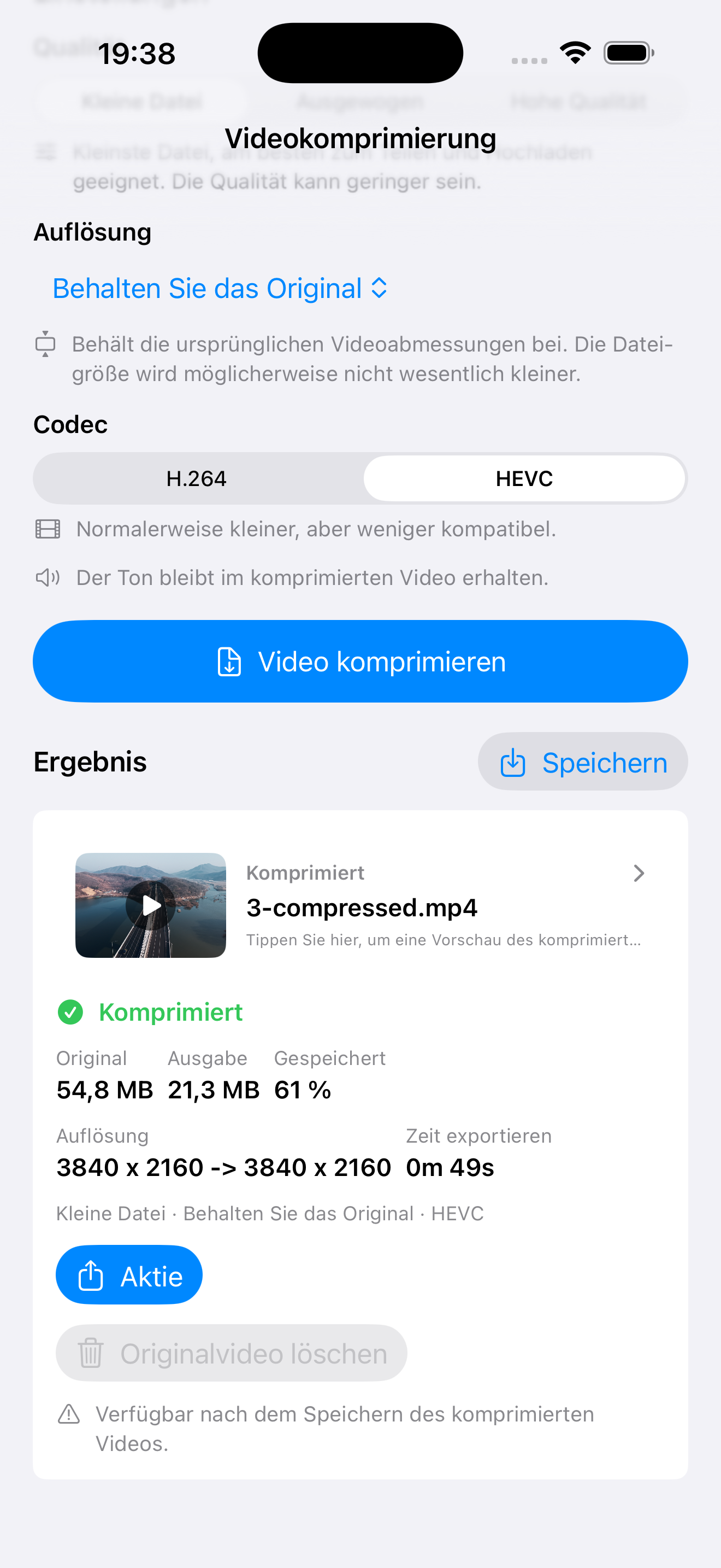 Videos verkleinern