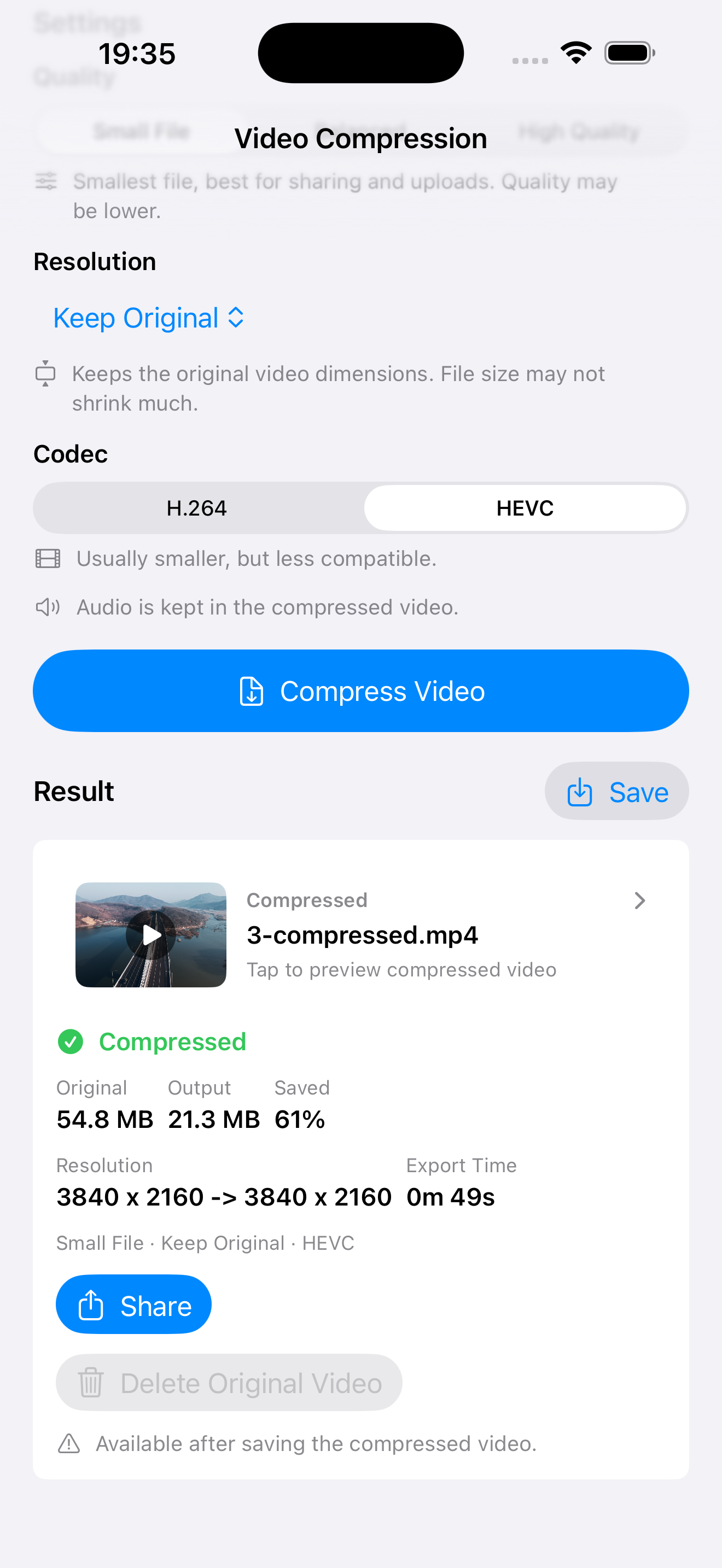 Shrink videos