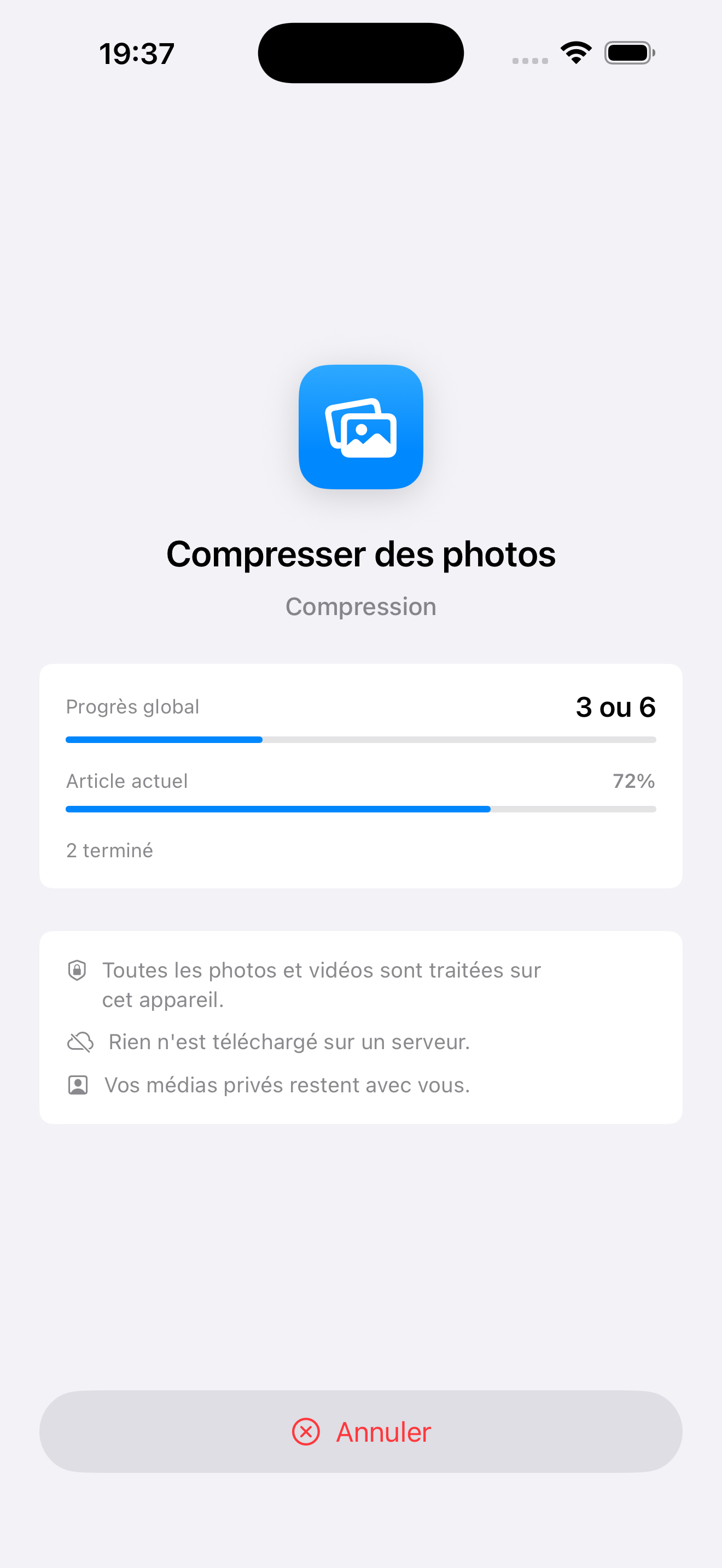 Traitement privé sur l’appareil